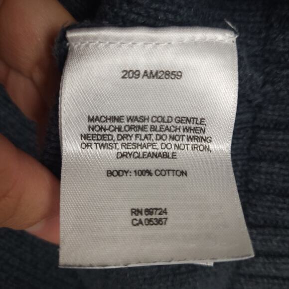 Columbia Mens Sweater Long Sleeve Crew Neck Ribbed Pullover XL Gray Fisherman - Picture 4 of 9